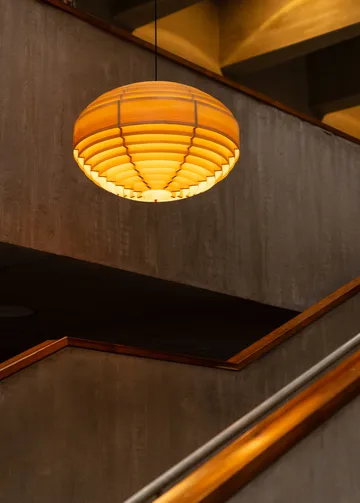 1002 Hans Pendant κρεμαστό φωτιστικό - Ματ λαδωμένο κερωμένο πεύκο, XL Ø70 cm - Vaarnii