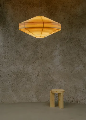 1003 Hans Pendant κρεμαστό φωτιστικό - Ματ λαδωμένο κερωμένο πεύκο, XL Ø90 cm - Vaarnii