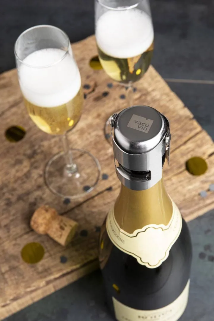 Vacuvin champagne stopper πώμα κρασιού, Ανοξείδωτο ατσάλι Vacuvin