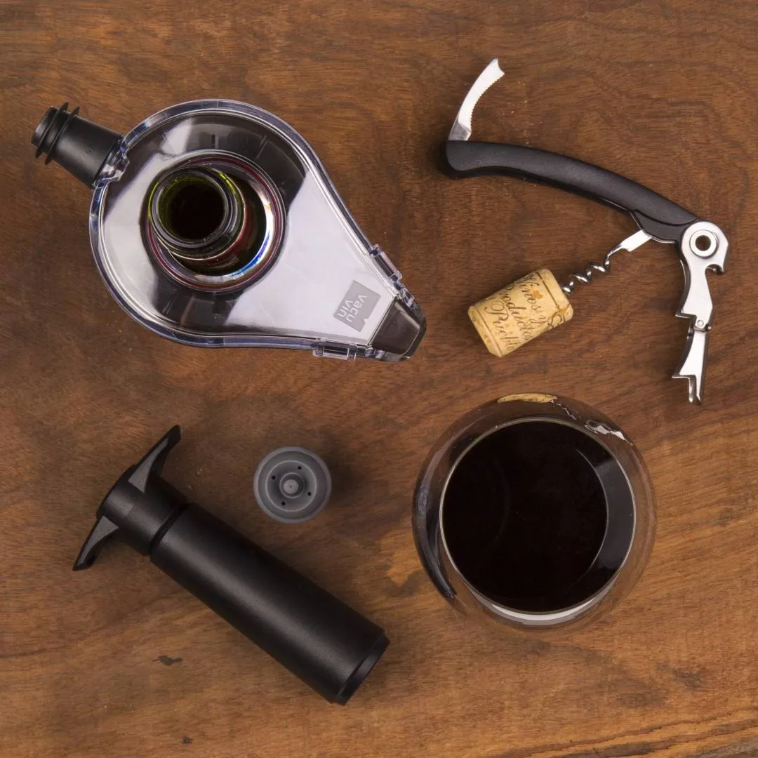 Vacuvin Wine Areator αεριστήρας κρασιού, Γκρί Vacuvin