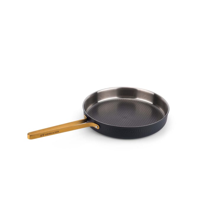 Arvet σφυρήλατο κατσαρολάκι μαύρο με καπάκι, Modell X2. Ø 28 cm Vargen & Thor