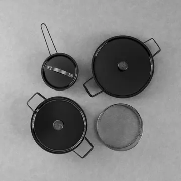 Επαγγελματικό σετ κατσαρολών, Blacksteel - συσκευασία 4 τεμαχίων - Vargen & Thor