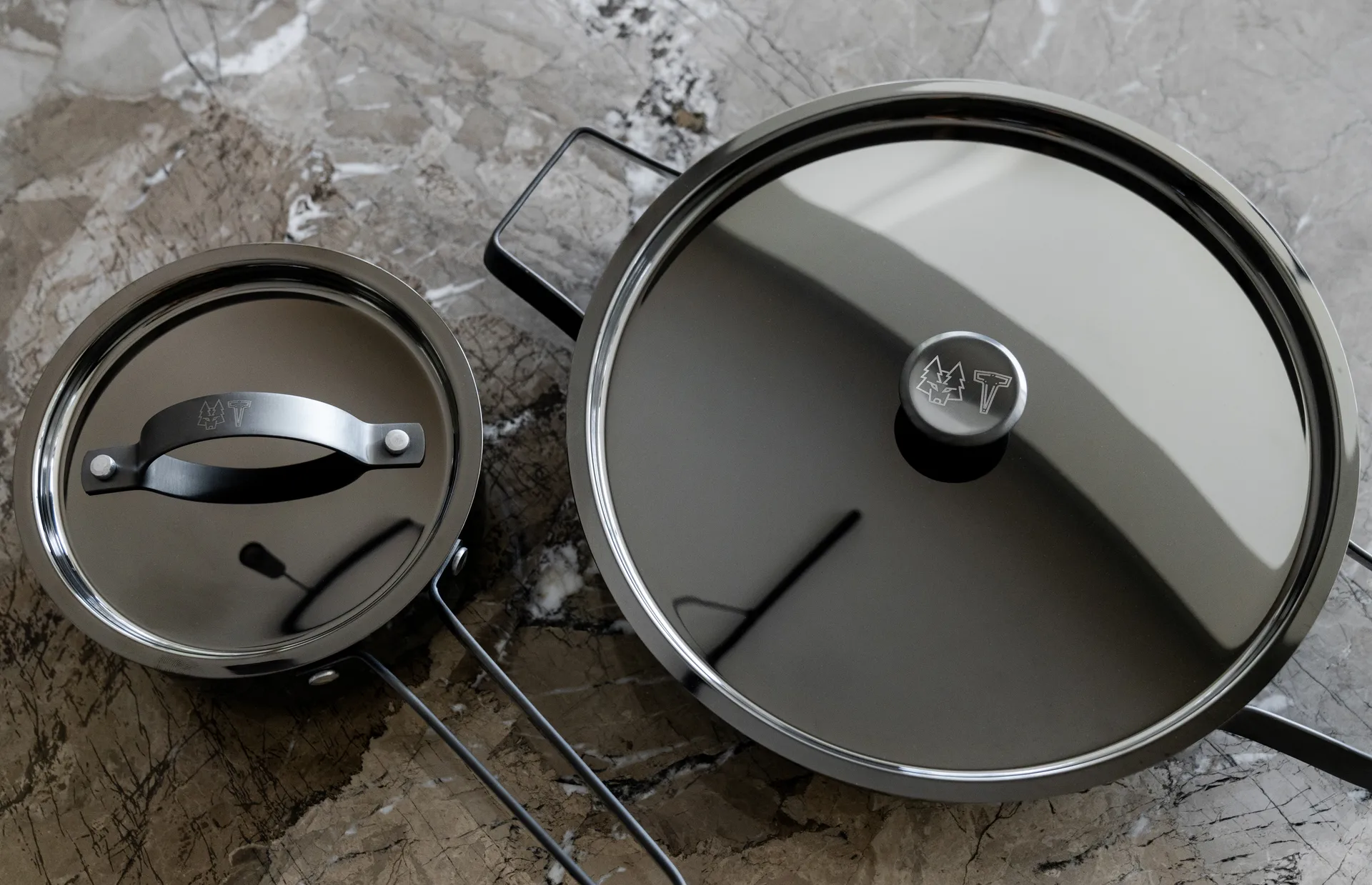 Επαγγελματικό σετ κατσαρολών, Blacksteel, συσκευασία 4 τεμαχίων Vargen & Thor