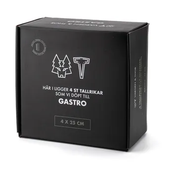Πιάτο, Gastro, Ø25 εκ, συσκευασία 4 τεμαχίων - Λευκό, γκρι της άμμου, ανθρακίτης, μαύρο - Vargen & Thor