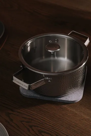 Kroma Bark κατσαρόλα - Γυαλισμένο ατσάλι, 2,8 l - Vargen & Thor