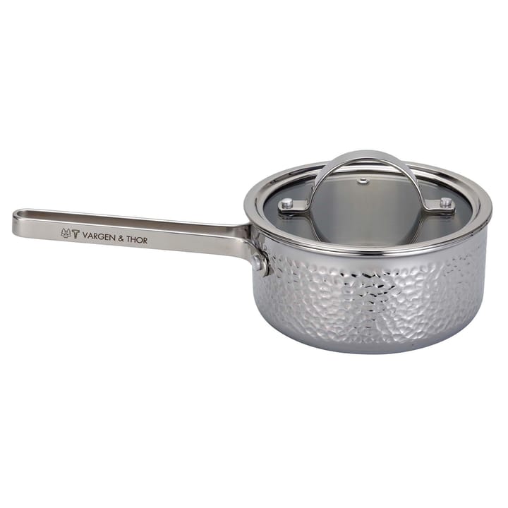 Kroma hammered επιχρωμιωμένο κατσαρολάκι με καπάκι, Teddy. 1,6 L Vargen & Thor