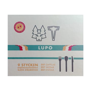 Παιδικά μαχαιροπίρουνα, Lupo, 9 τεμάχια - Ανοξείδωτο ατσάλι - Vargen & Thor
