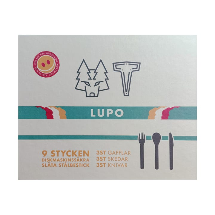 Παιδικά μαχαιροπίρουνα, Lupo, 9 τεμάχια - Ανοξείδωτο ατσάλι - Vargen & Thor