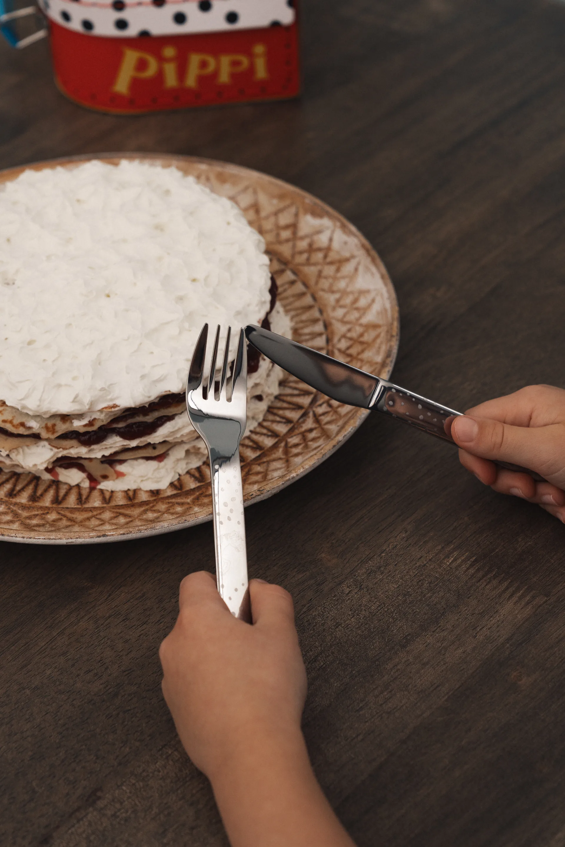 Παιδικά μαχαιροπήρουνα Lupo Pippi 9 τεμαχίων, Ασήμι Vargen & Thor