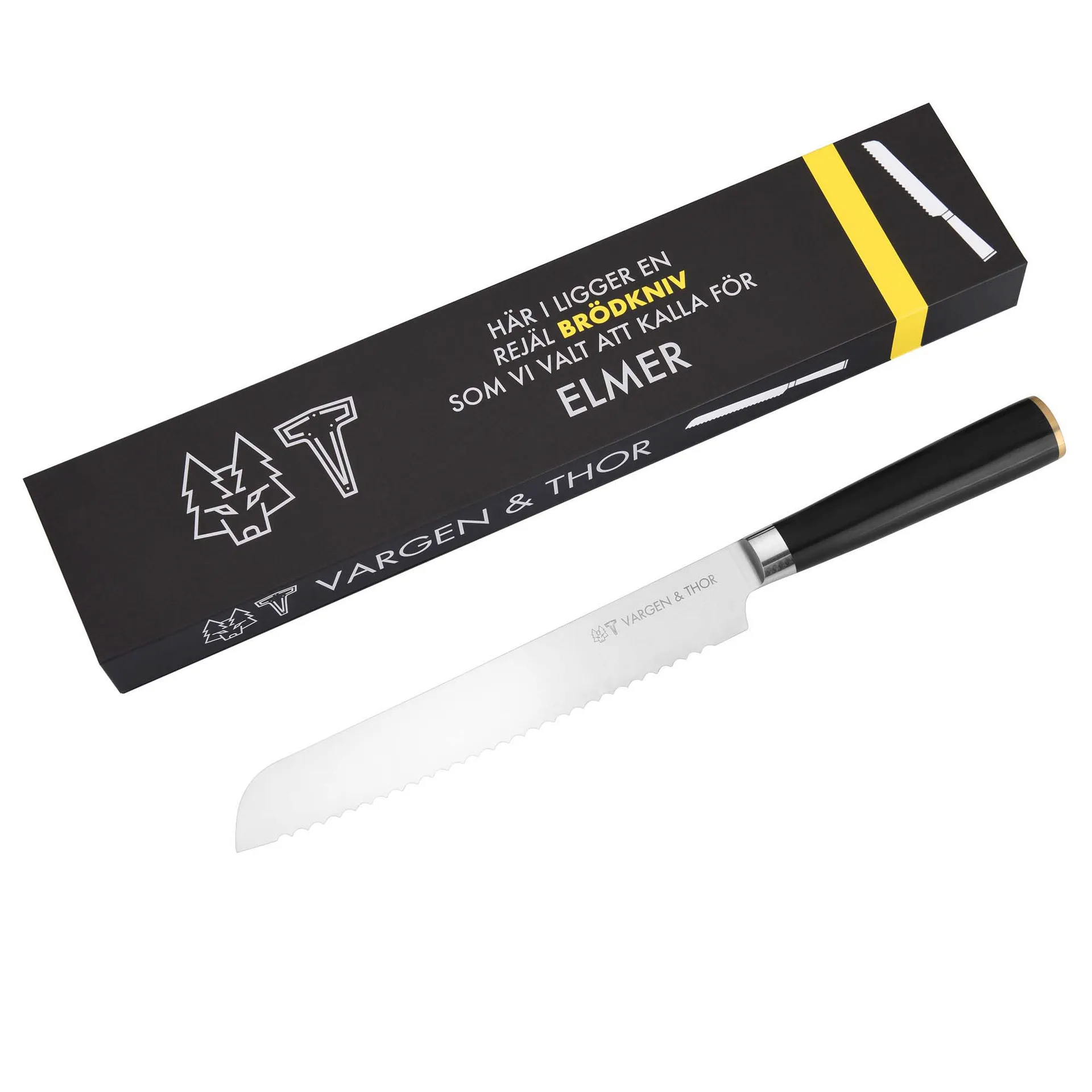 Vargavinter μαχαίρι ψωμιού 21 cm, Elmer Vargen & Thor