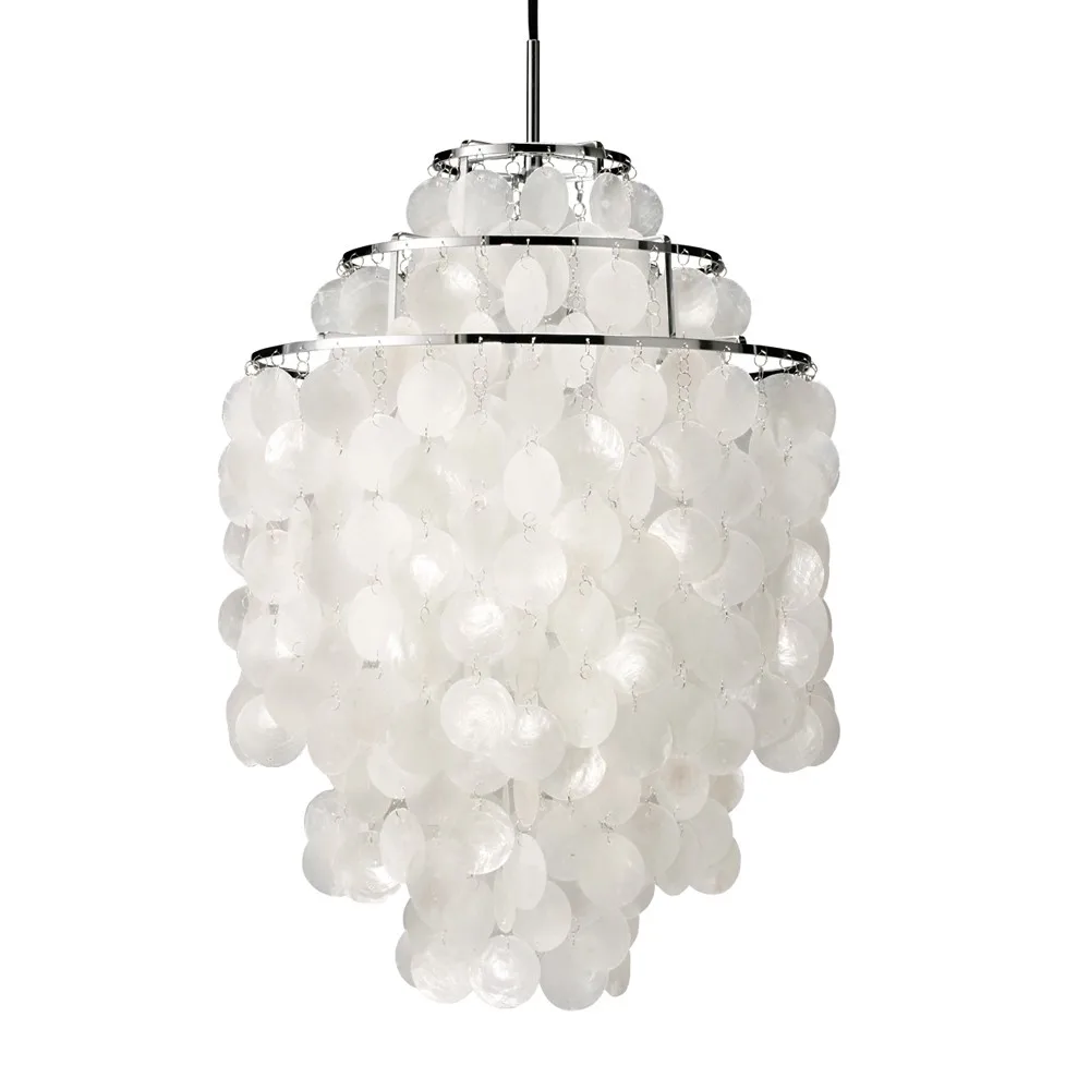 Fun 1 DM κρεμαστό φωτιστικό, Mother of pearl, chrome Verpan
