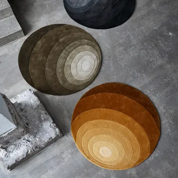 Luna χαλί Ø 120 cm - σκούρο κίτρινο - Verpan