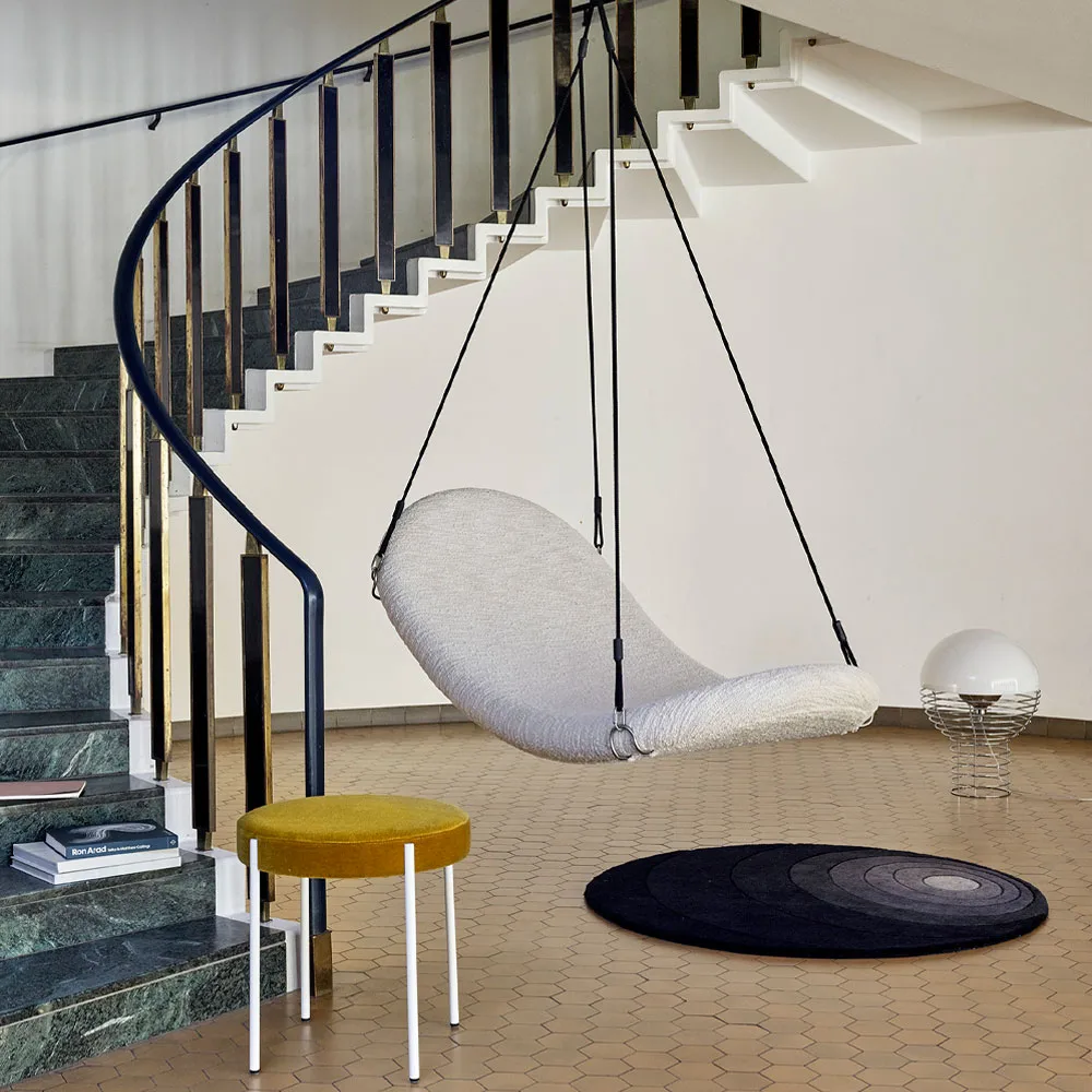 Στρογγυλό χαλί, Luna, Σκούρα άμμος, 120 εκ Verpan