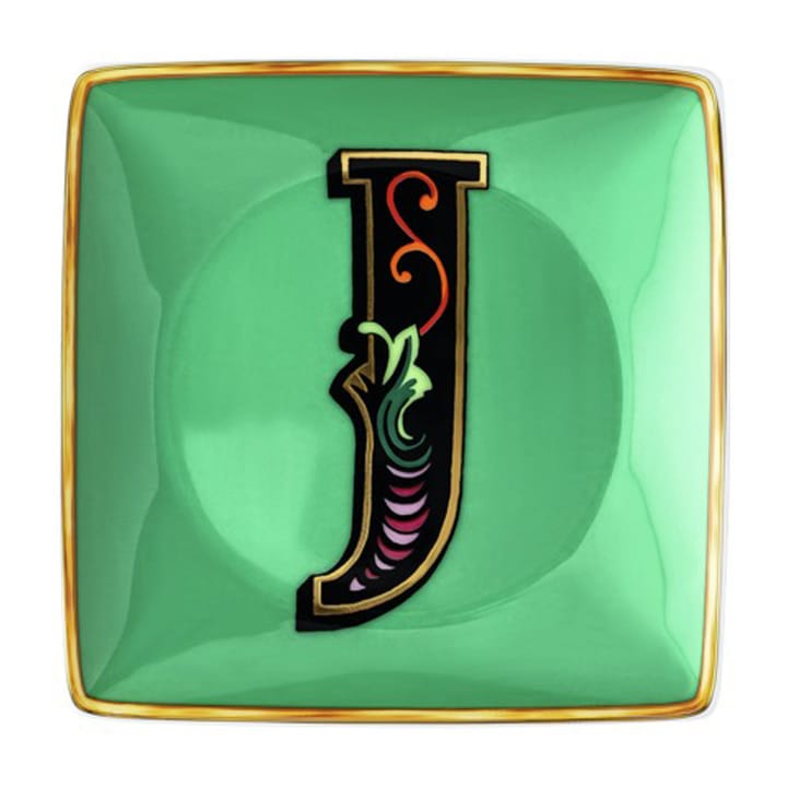 Versace Holiday Alphabet πιατάκι 12 cm - J - Versace