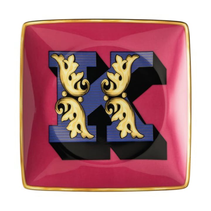 Versace Holiday Alphabet πιατάκι 12 cm - K - Versace