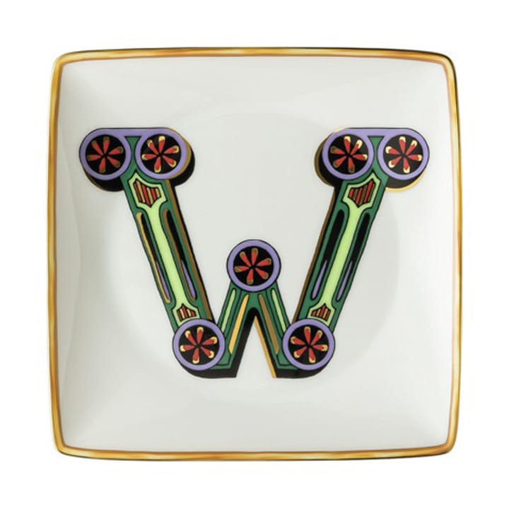 Versace Holiday Alphabet πιατάκι 12 cm - W - Versace
