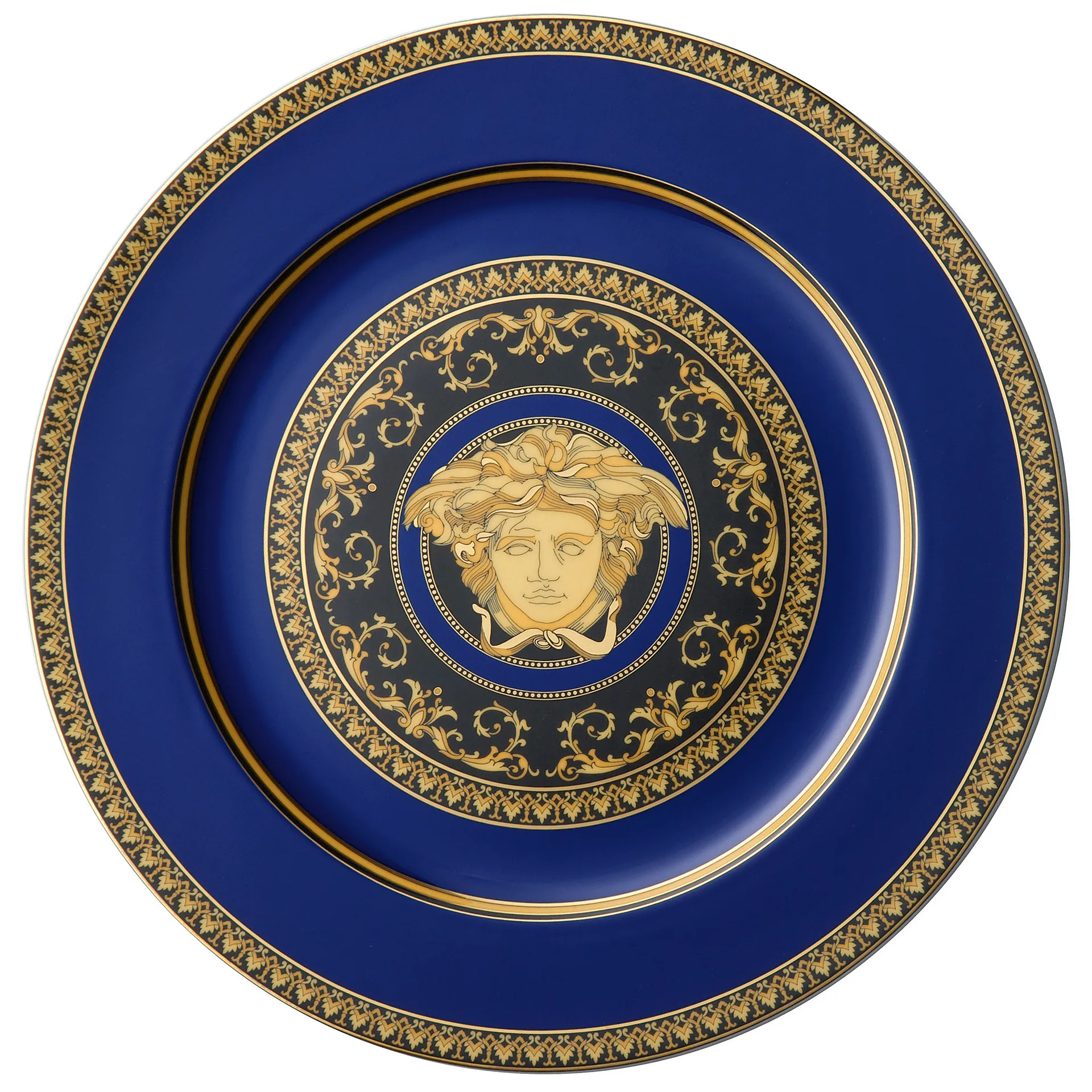 Versace Medusa Blue πιάτο σερβιρίσματος, 33 cm Versace