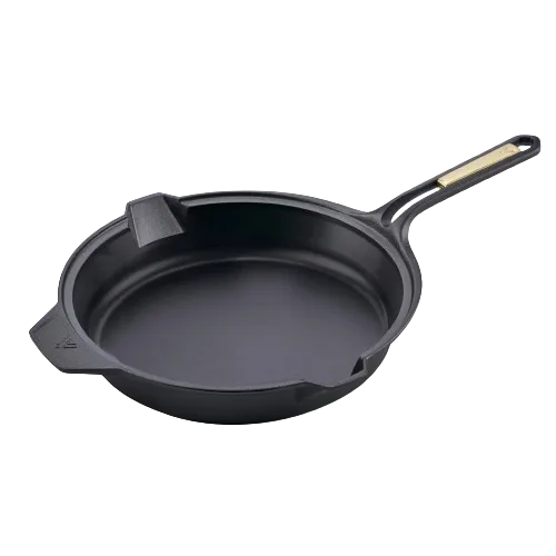 Τηγάνι μαντεμένιο Signature 30 cm, Μάυρο Victoria