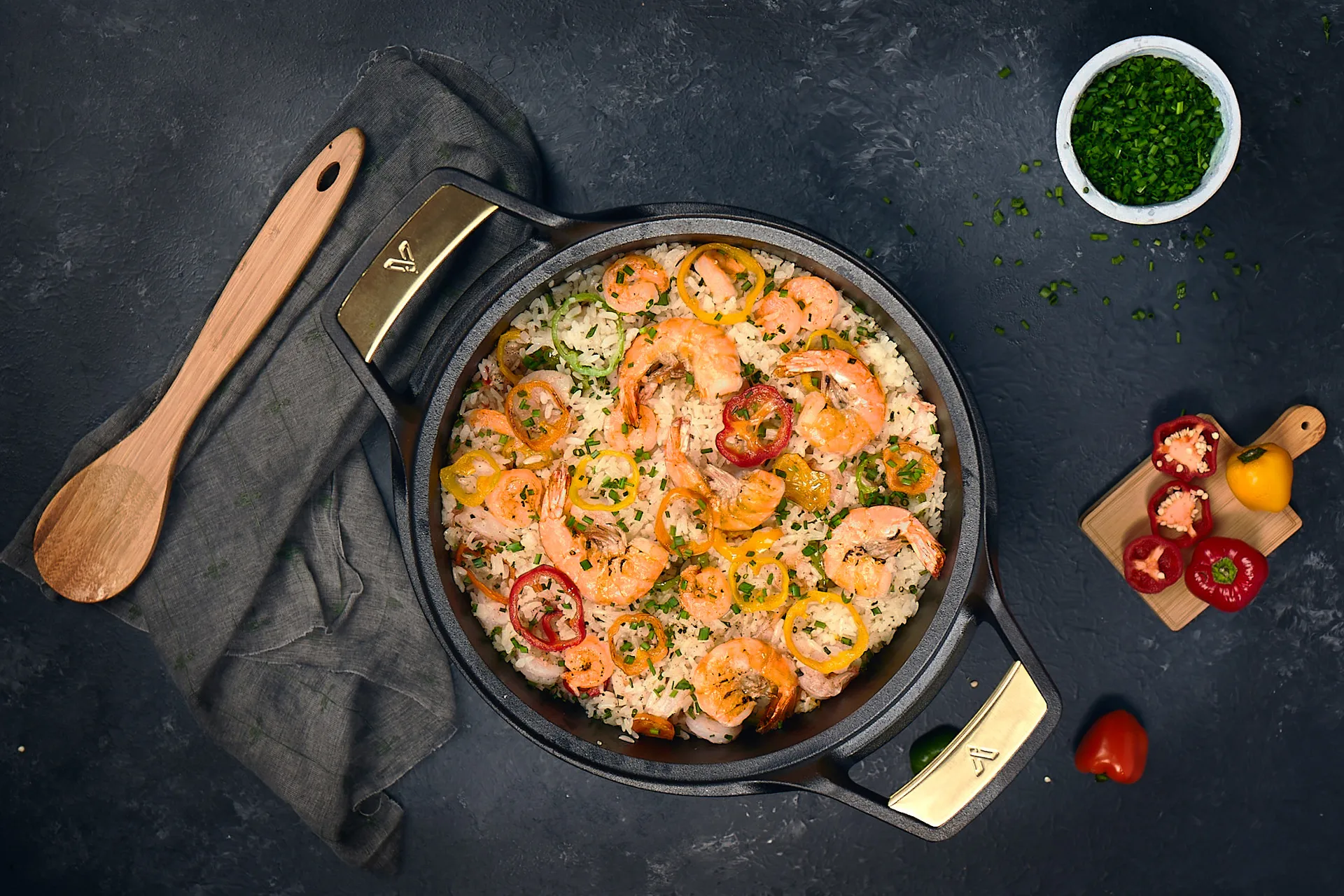 Μαντέμι παέλια Signature 33 cm, Μάυρο Victoria