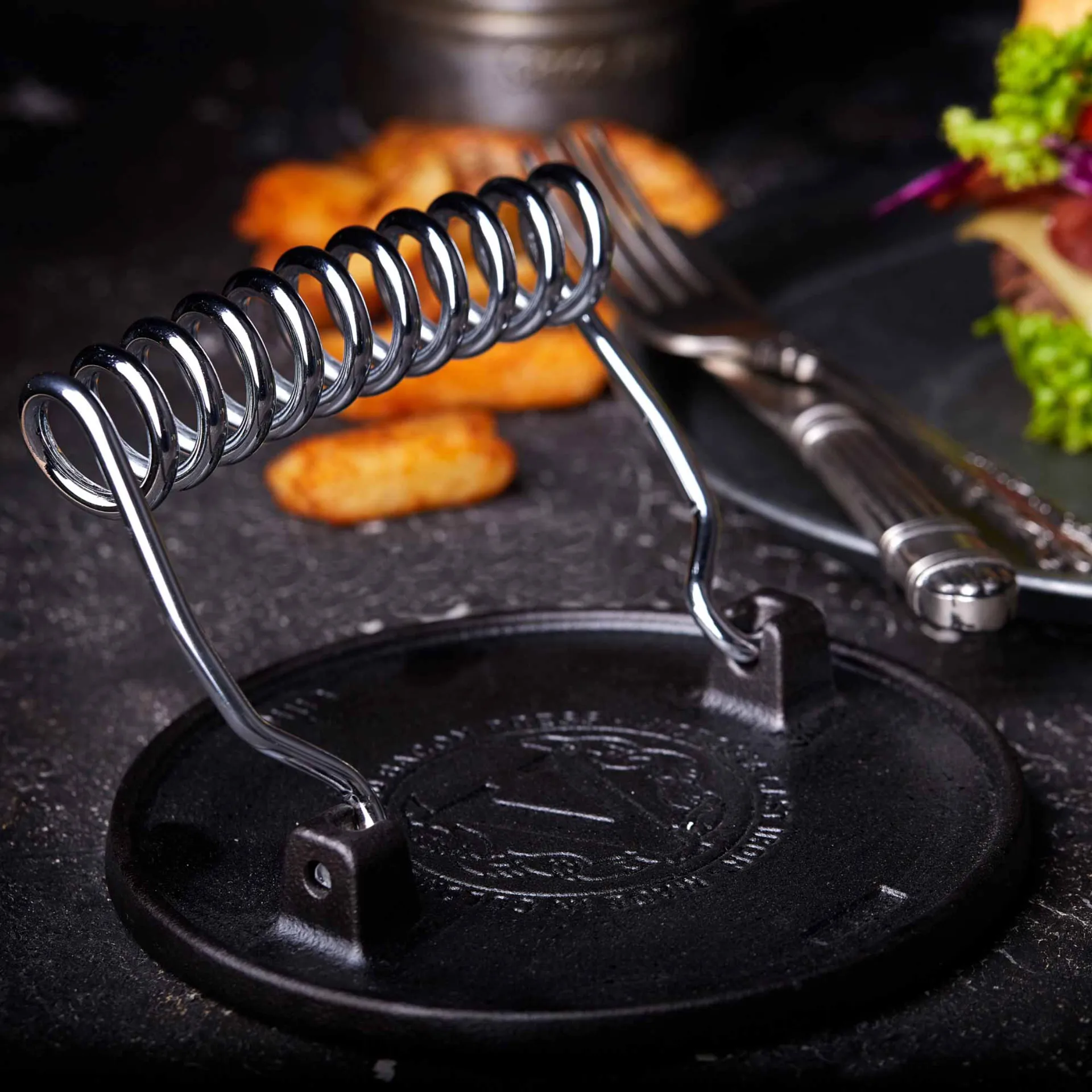 Πρέσα μπέργκερ Victoria Ø16,5 cm, Μάυρο Victoria