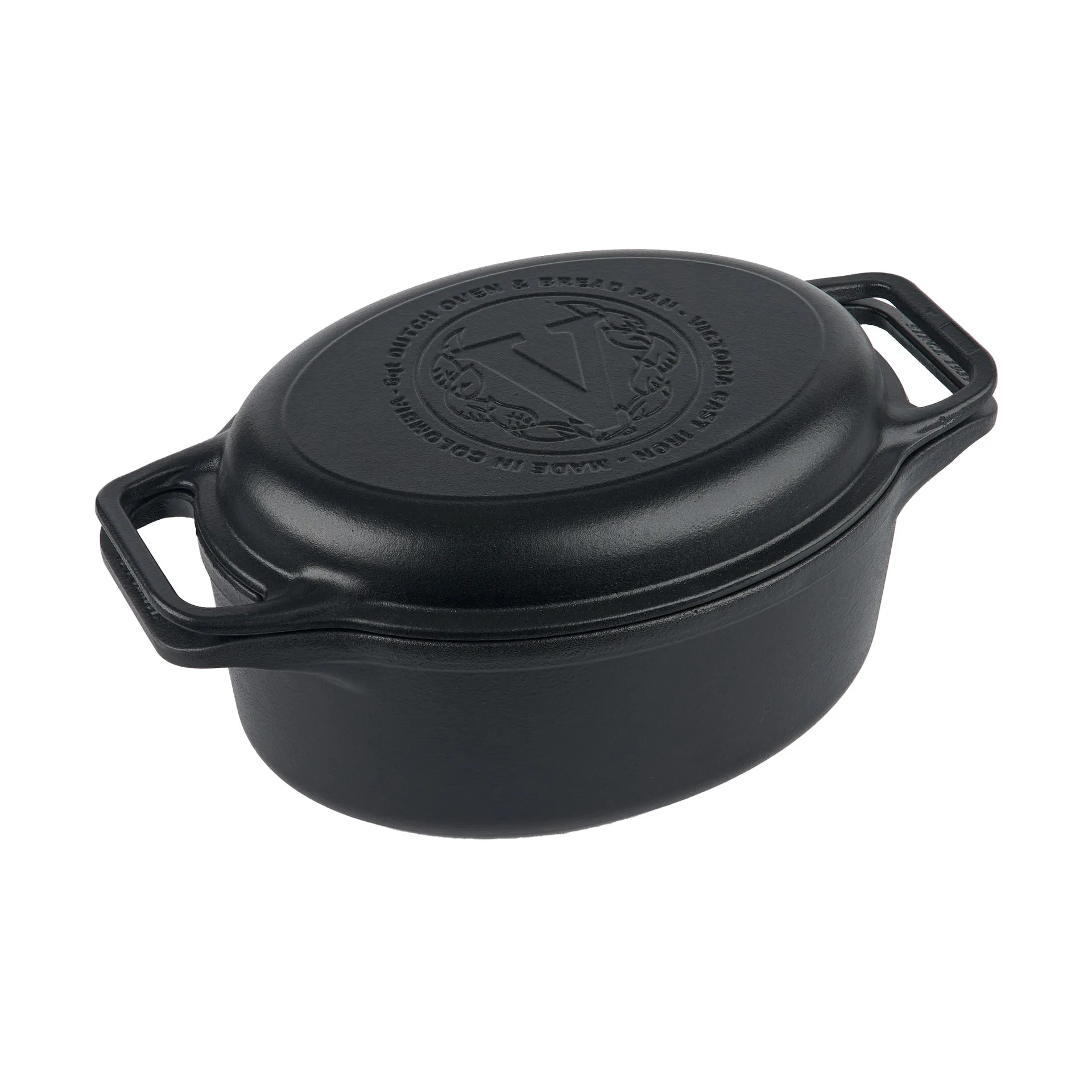Victoria κατσαρόλα και ταψί ψωμιού χυτοσίδηρος enameled, 2 τεμάχια Victoria