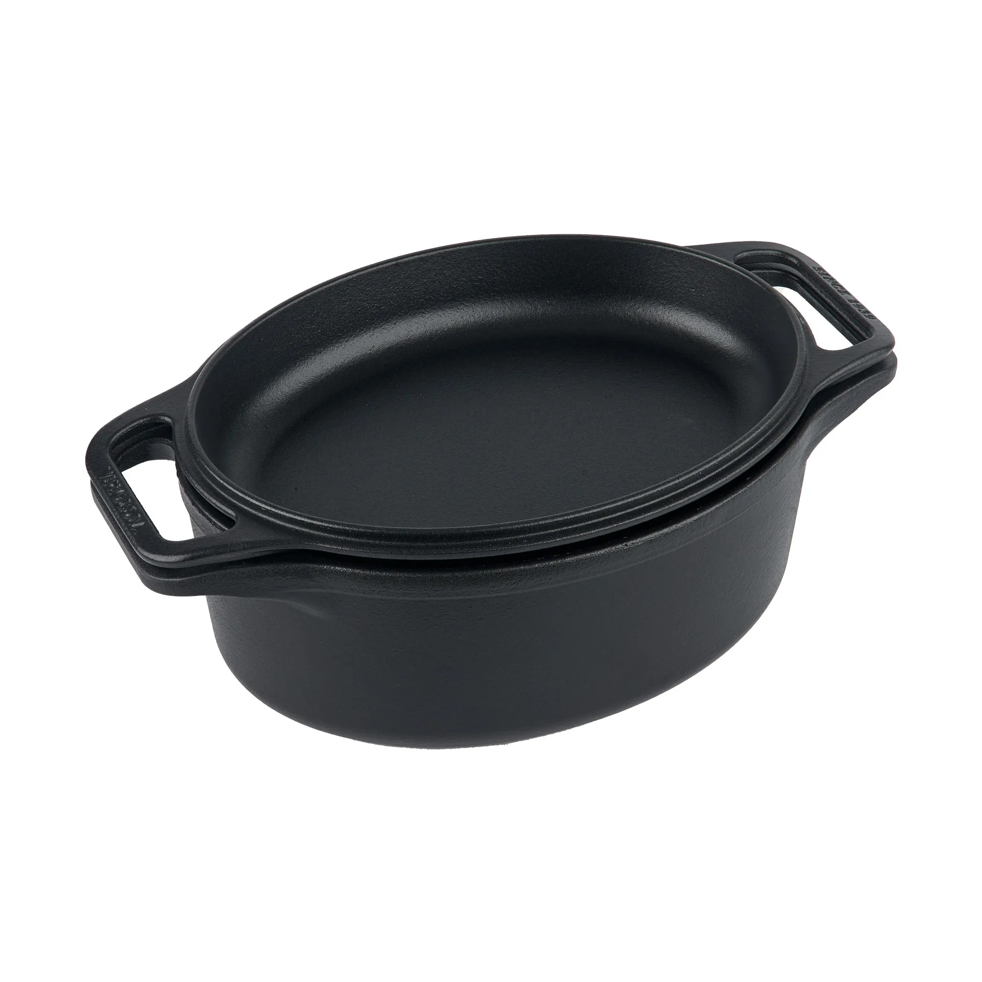 Victoria κατσαρόλα και ταψί ψωμιού χυτοσίδηρος enameled, 2 τεμάχια Victoria