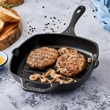 Victoria τετράγωνο τηγάνι γκριλ μαντεμένιο enameled - 44,1x28,4 εκ. - Victoria