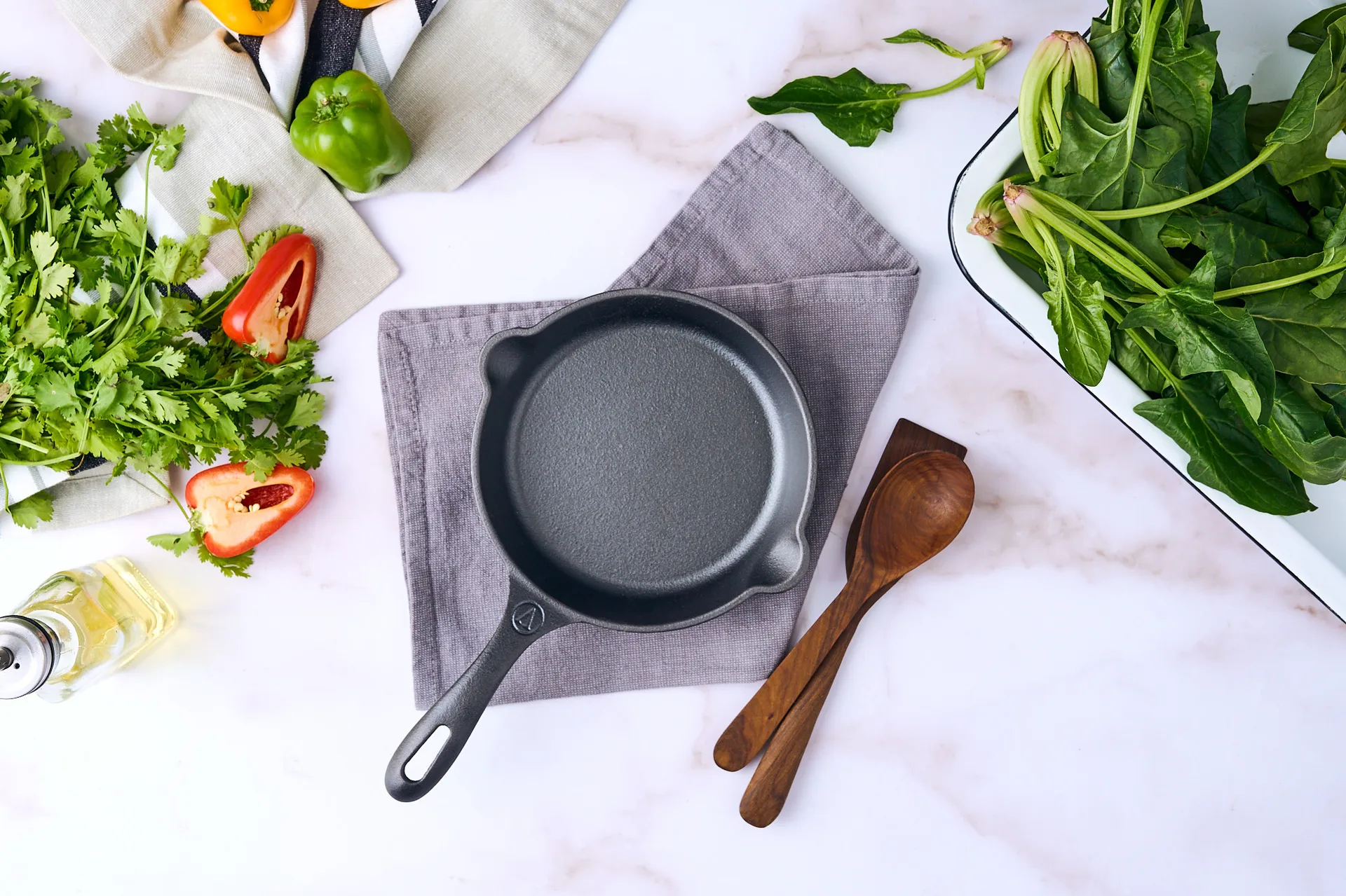 Victoria τηγάνι από χυτοσίδηρο pre-seasoned, Ø16 εκ. Victoria