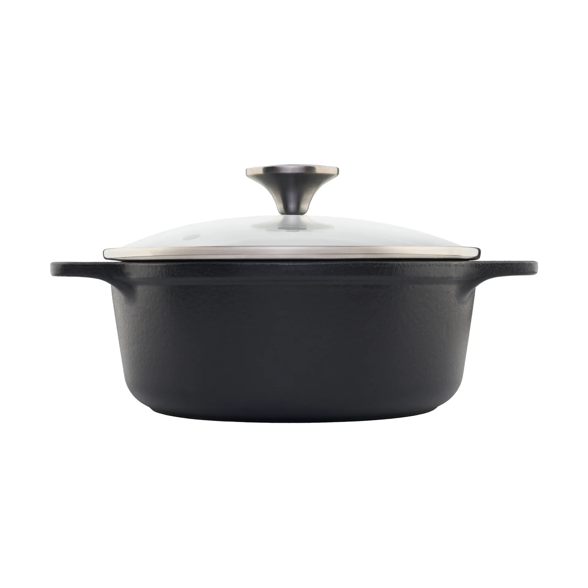Victoria κατσαρόλα μαντεμένια γυάλινο καπάκι pre-seasoned, 1,9 l Victoria