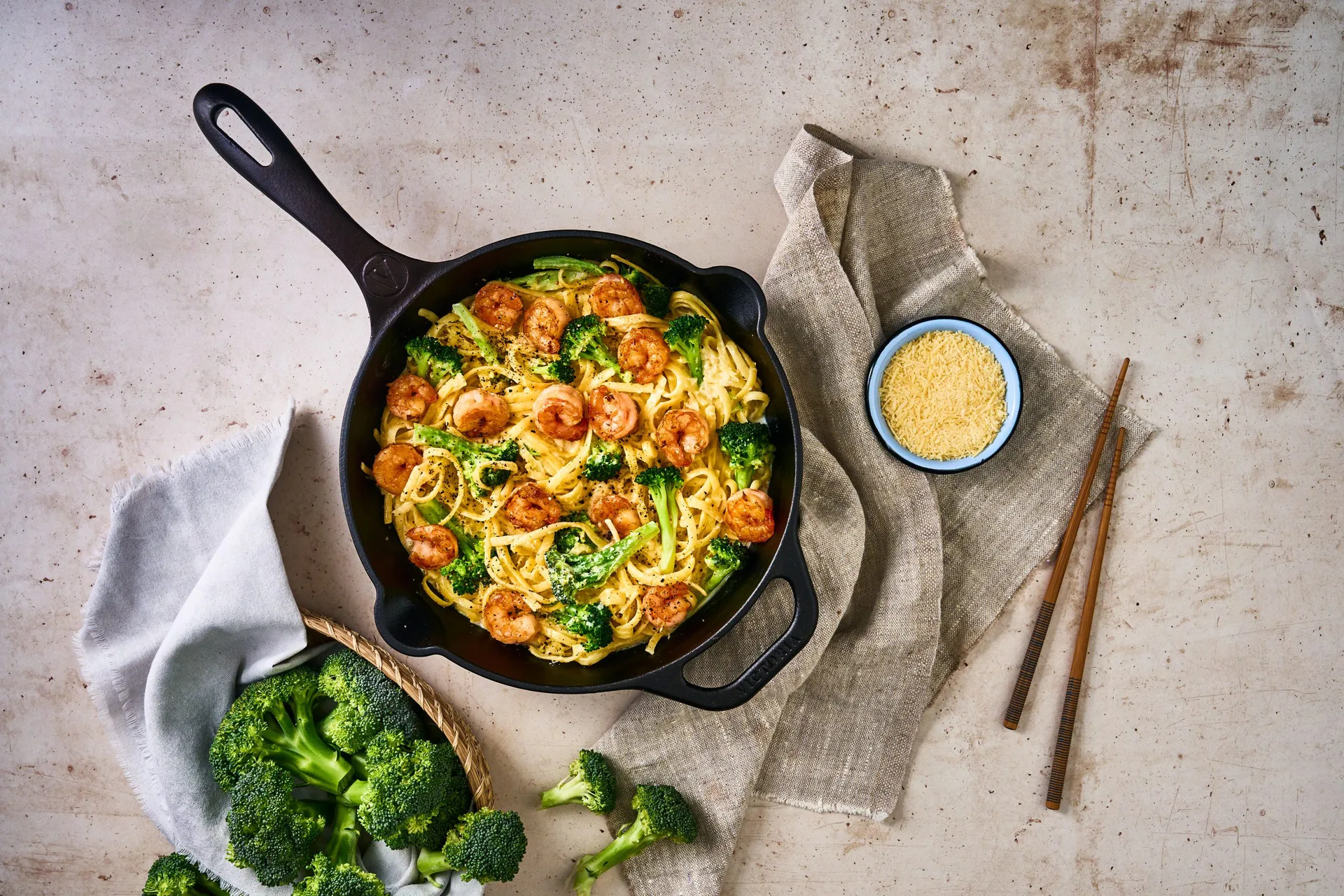 Victoria τηγάνι από χυτοσίδηρο pre-seasoned, Ø25 εκ. Victoria