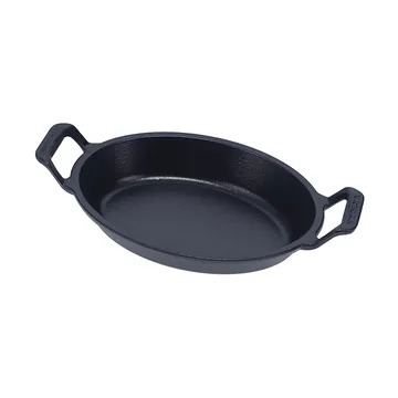 Victoria οβάλ γάστρα χυτοσίδηρη pre-seasoned - 27,1x15,5 εκ. - Victoria