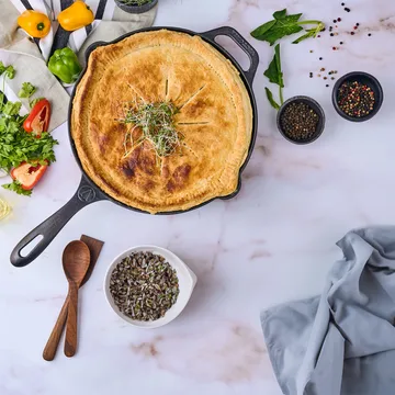 Victoria τηγάνι από χυτοσίδηρο pre-seasoned - Ø30 εκ. - Victoria