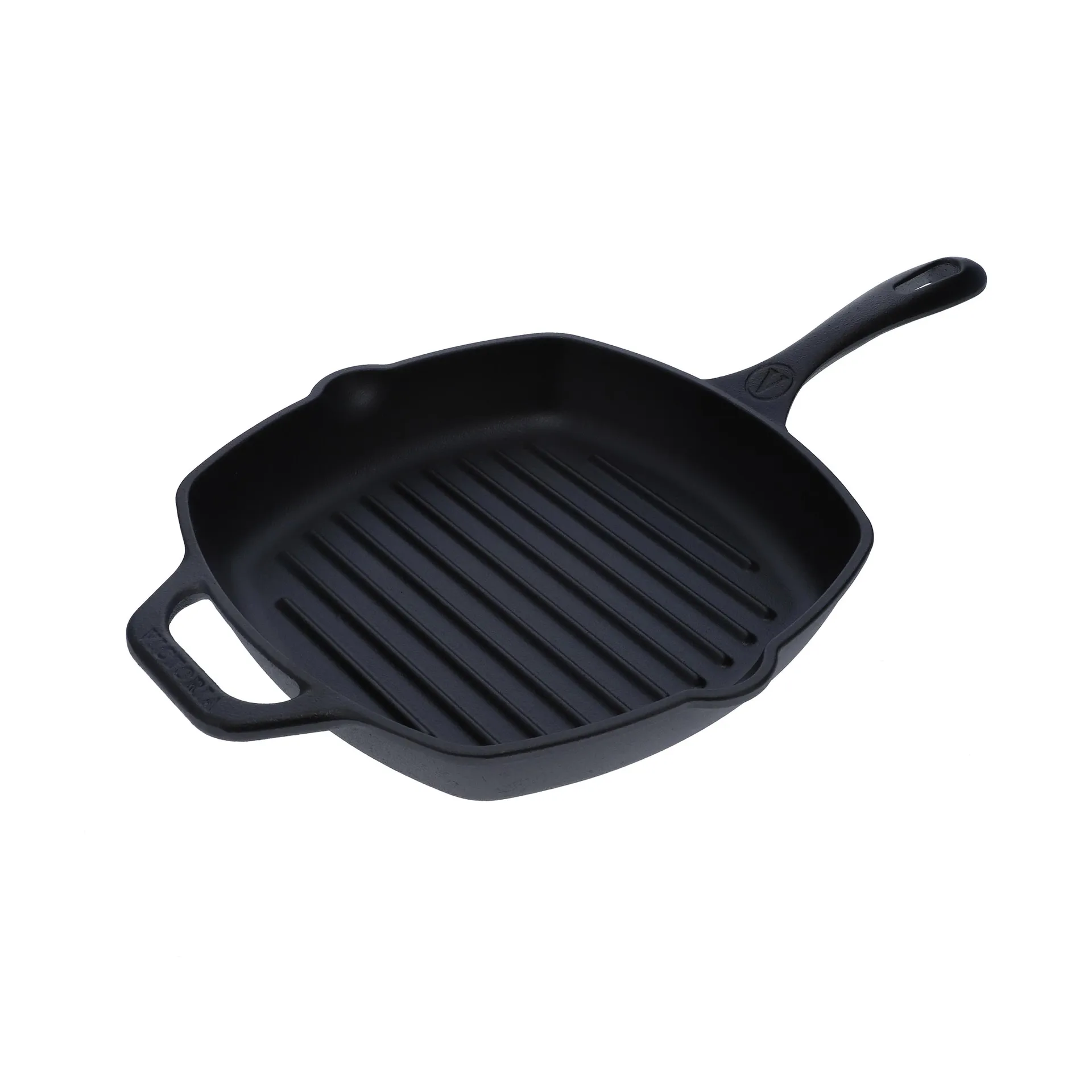 Victoria τετράγωνο τηγάνι γκριλ χυτοσίδηρο pre-seasoned, 44,1x28,4 εκ. Victoria