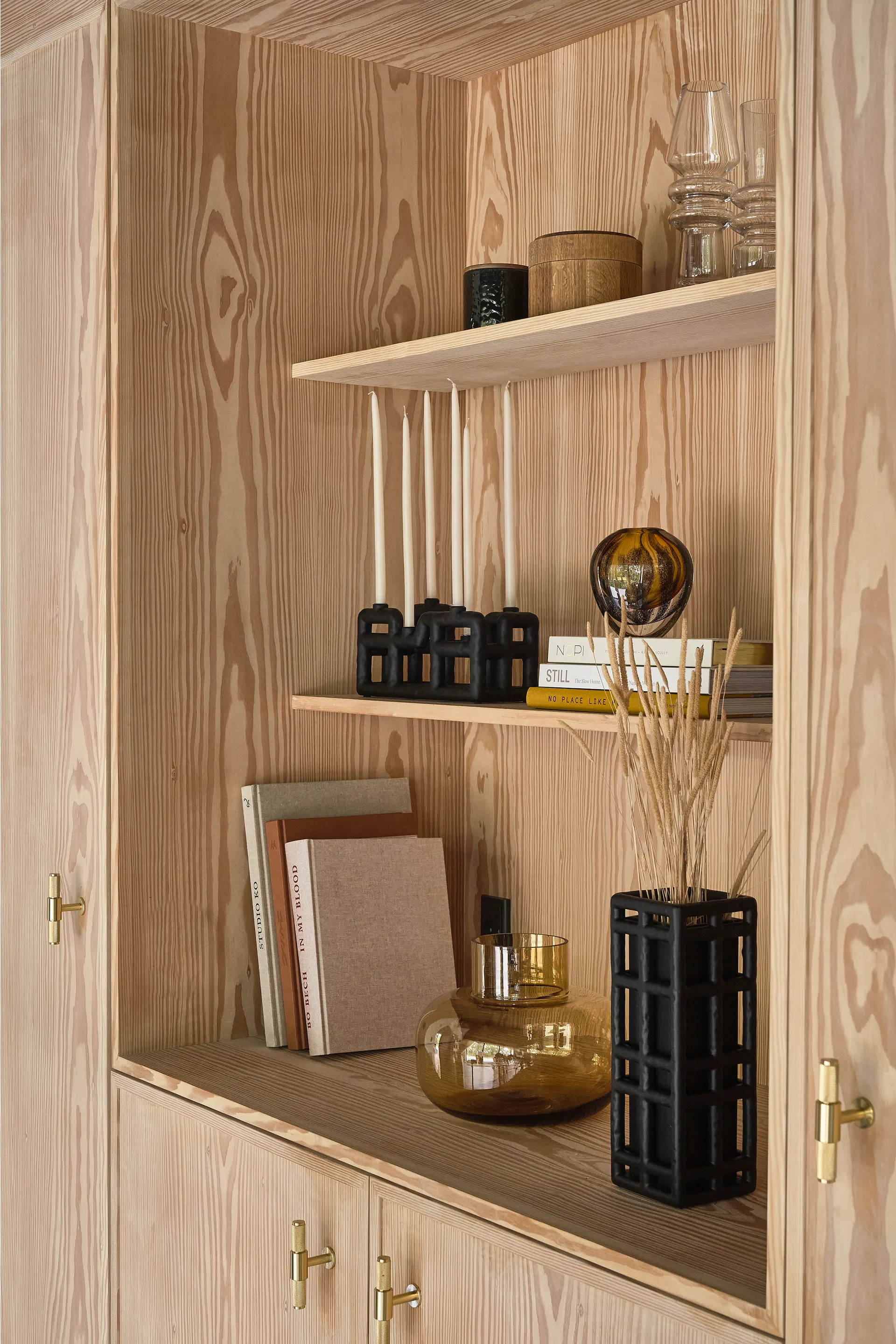 Κηροπήγιο για 6 κεριά, Lyst, Μαύρο Villa Collection