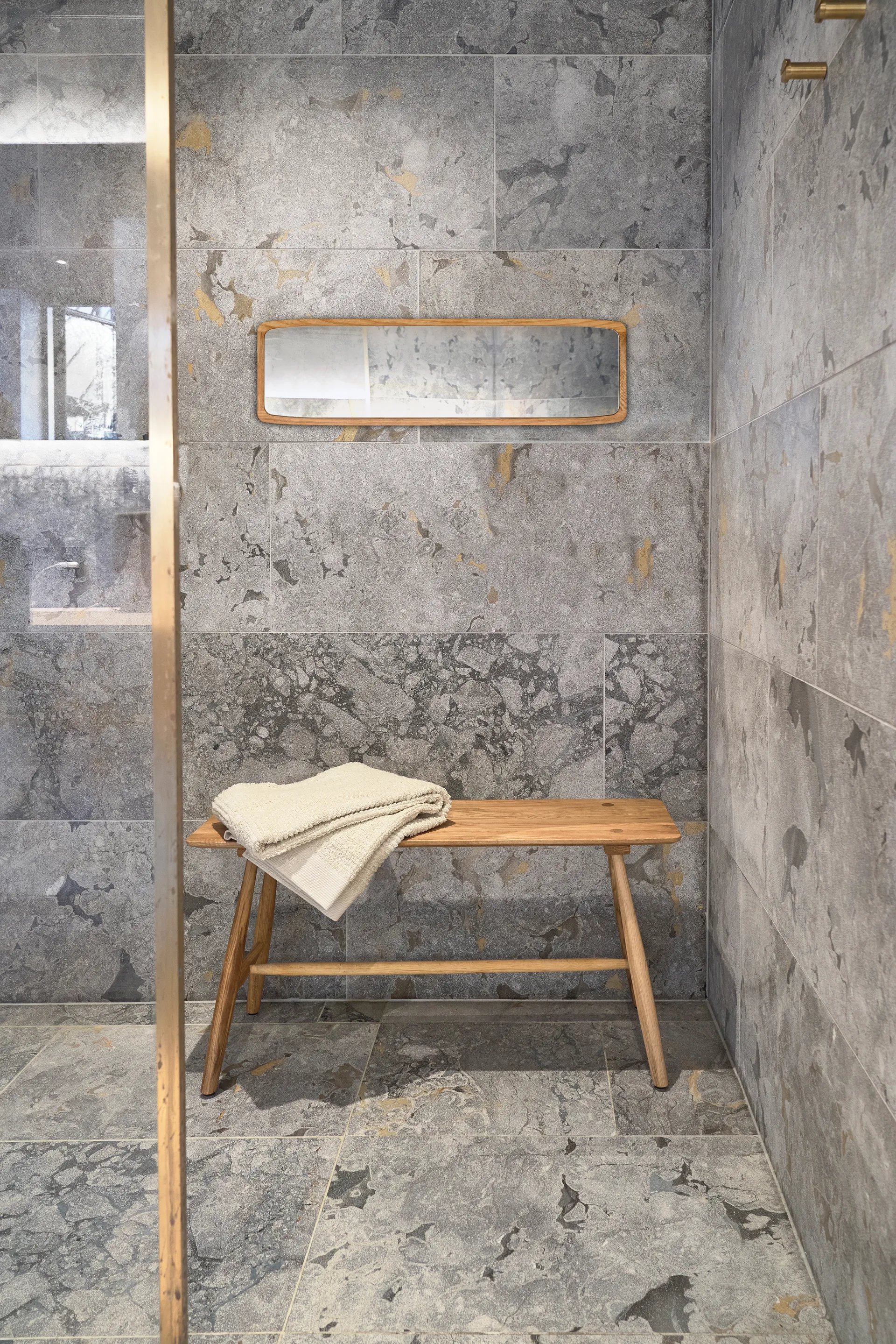 Καθρέπτης Bodo 23x80 εκ., Φυσικά λαδωμένο Villa Collection