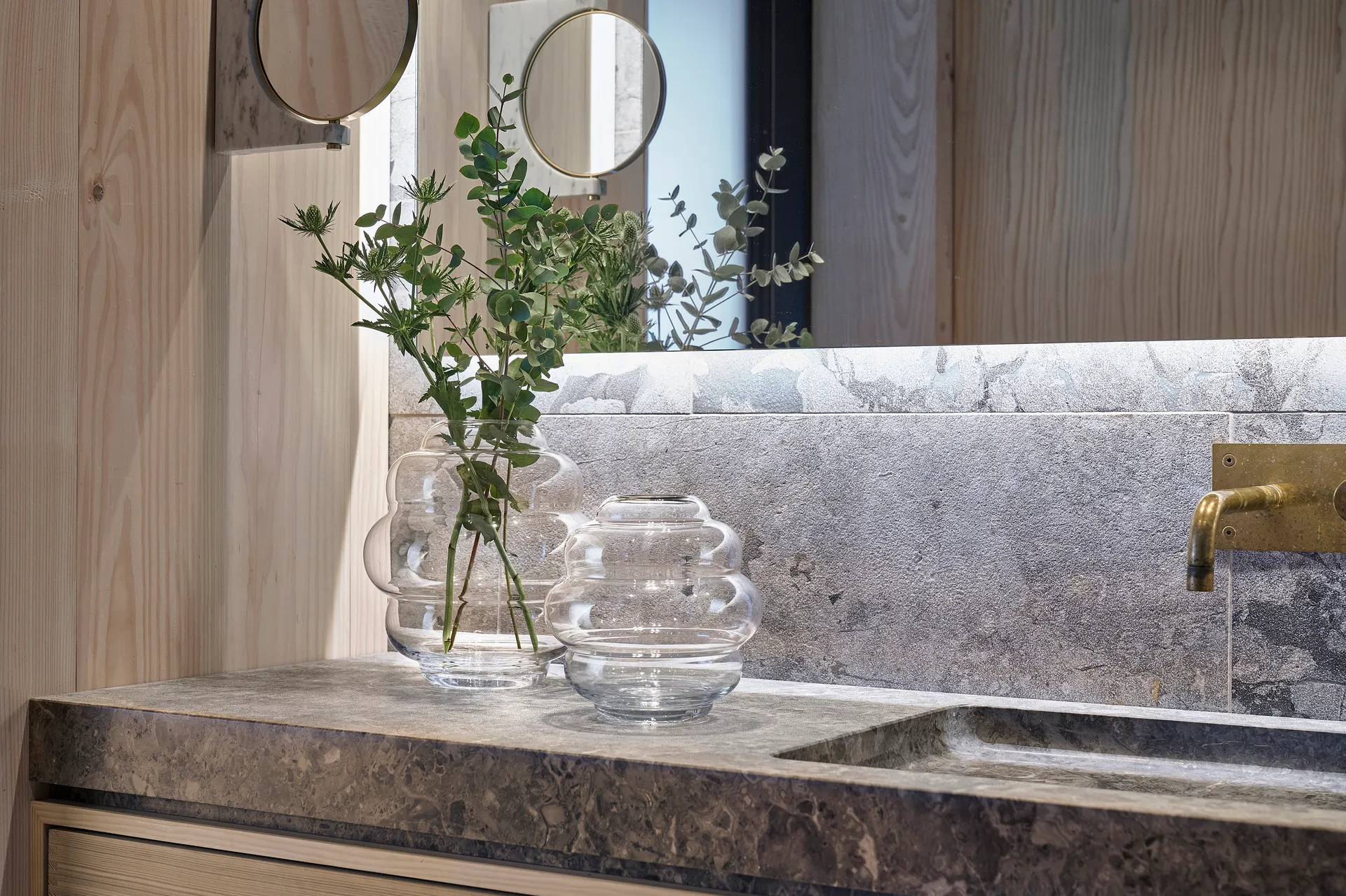 Βάζο Bubble Ø20 cm, Διάφανο  Villa Collection