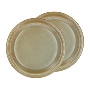 Πιάτο, Evig, Ø20 εκ, συσκευασία 2 τεμαχίων - Καφέ - Villa Collection