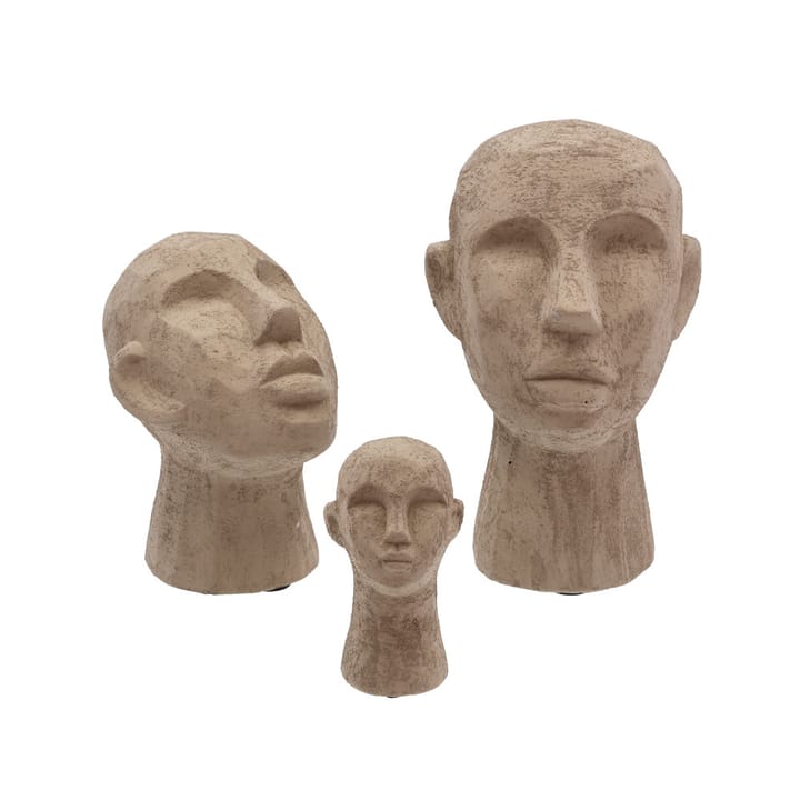 Διακοσμητικό γλυπτό Head  - grey/brown - medium - Villa Collection