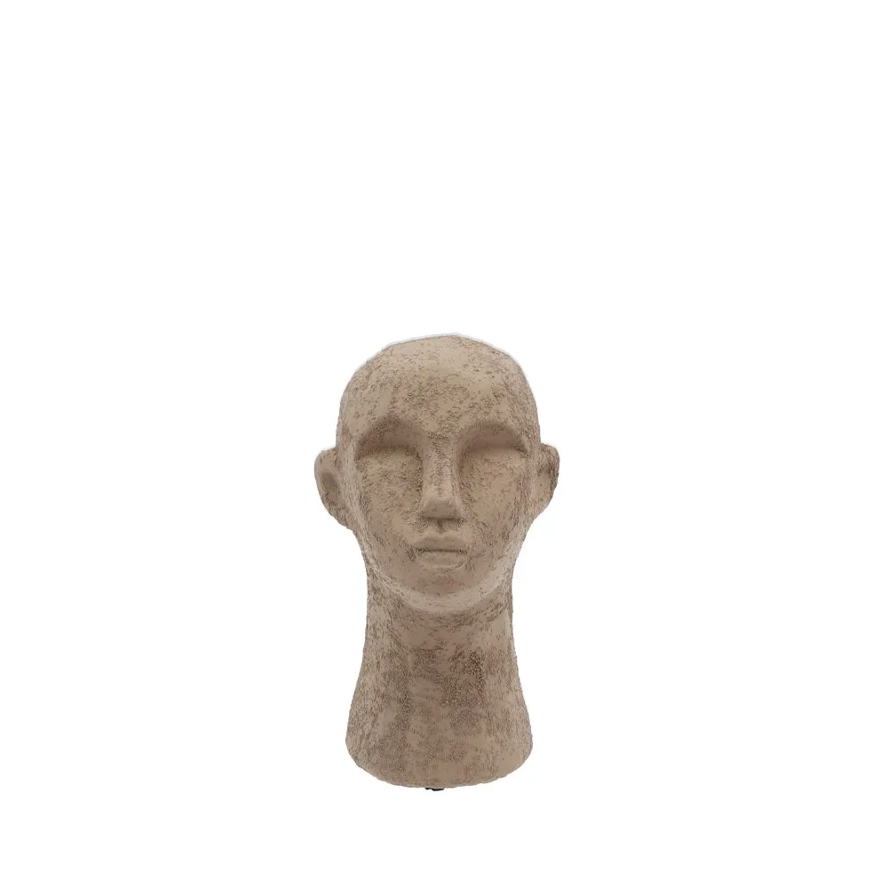 Διακοσμητικό γλυπτό Head , grey/brown - small Villa Collection