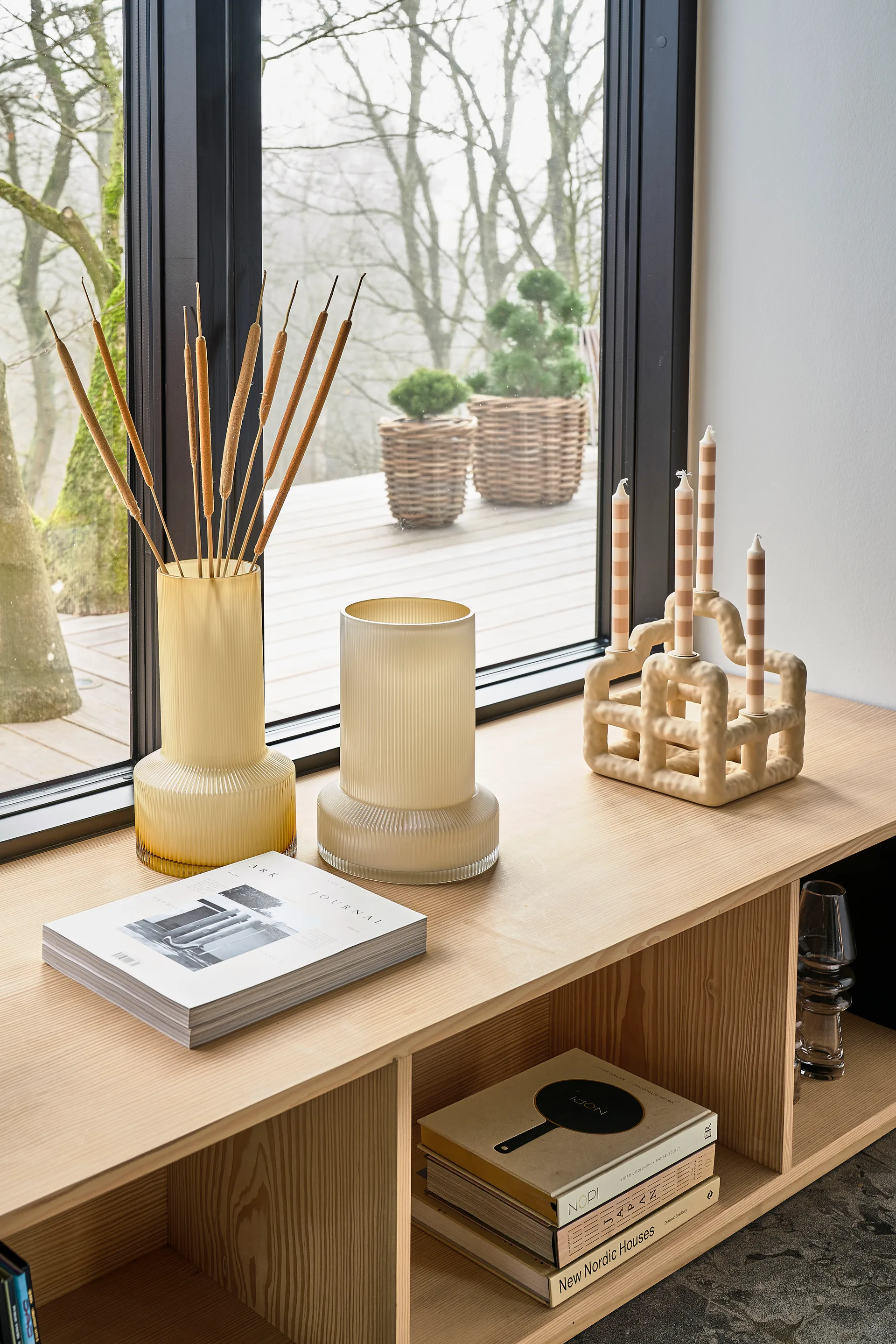 Hvils γυάλινο βάζο Ø19, Του μελιού Villa Collection