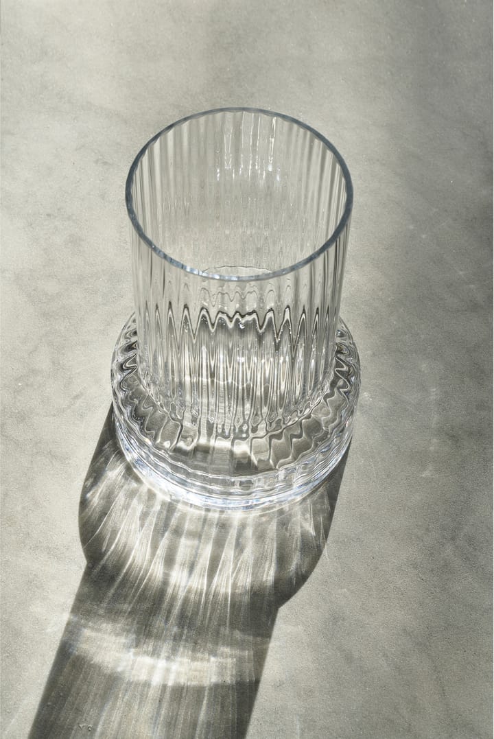 Hvils βάζο από ραβδωτό γυαλί Ø21 cm, Clear Villa Collection