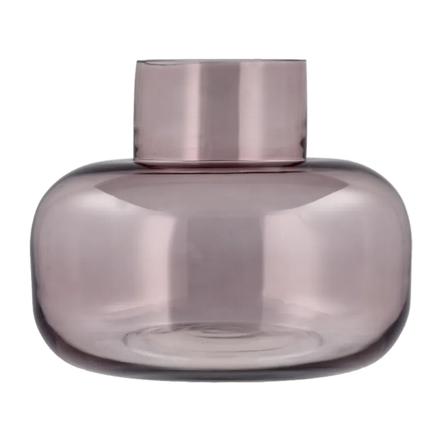 Γυάλινο βάζο, Kehl, Ø24.8, Ανοιχτό κόκκινο Villa Collection