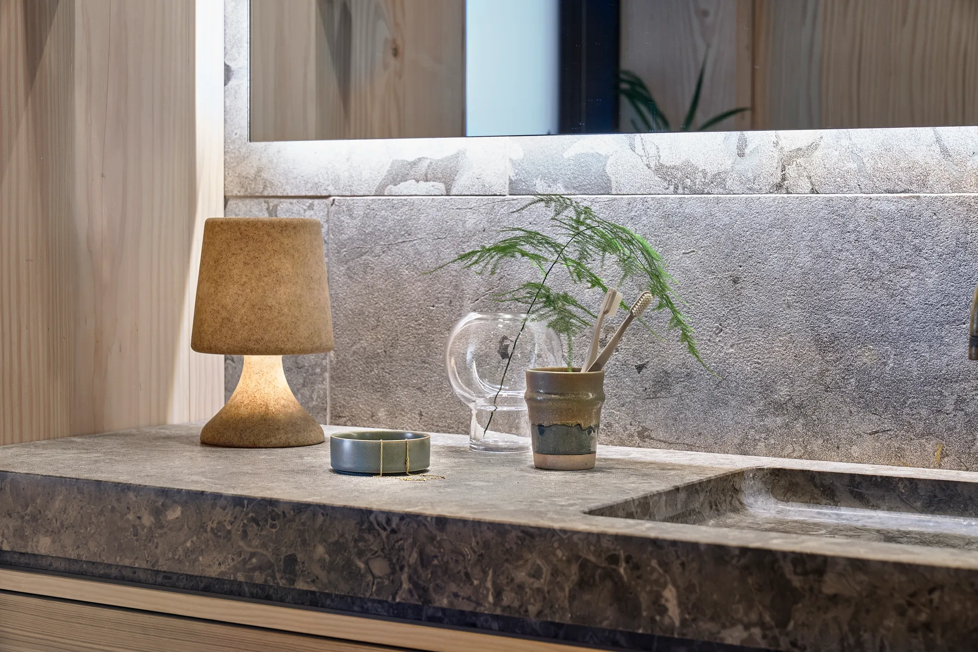 Φωτιστικό σαλονιού Midnat Ø16 cm, Light brown Villa Collection