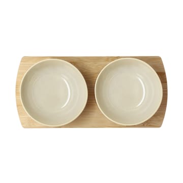 Shoku δίσκος από μπαμπού με 2 μπολ. - Beige - Villa Collection