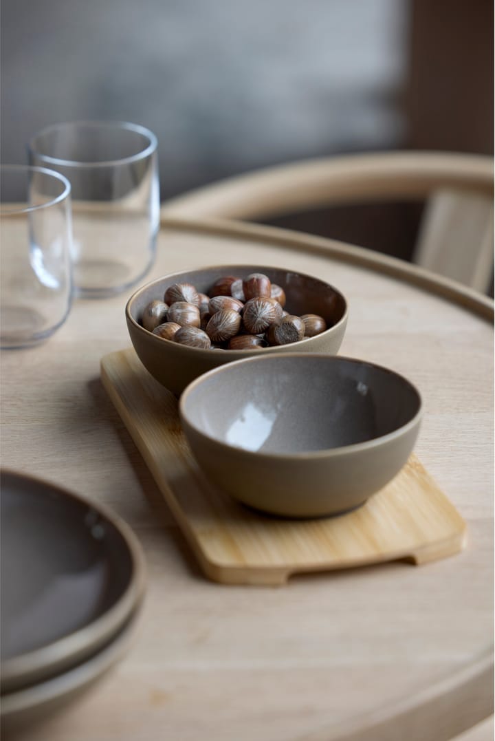 Shoku δίσκος από μπαμπού με 2 μπολ., Warm Brown Villa Collection