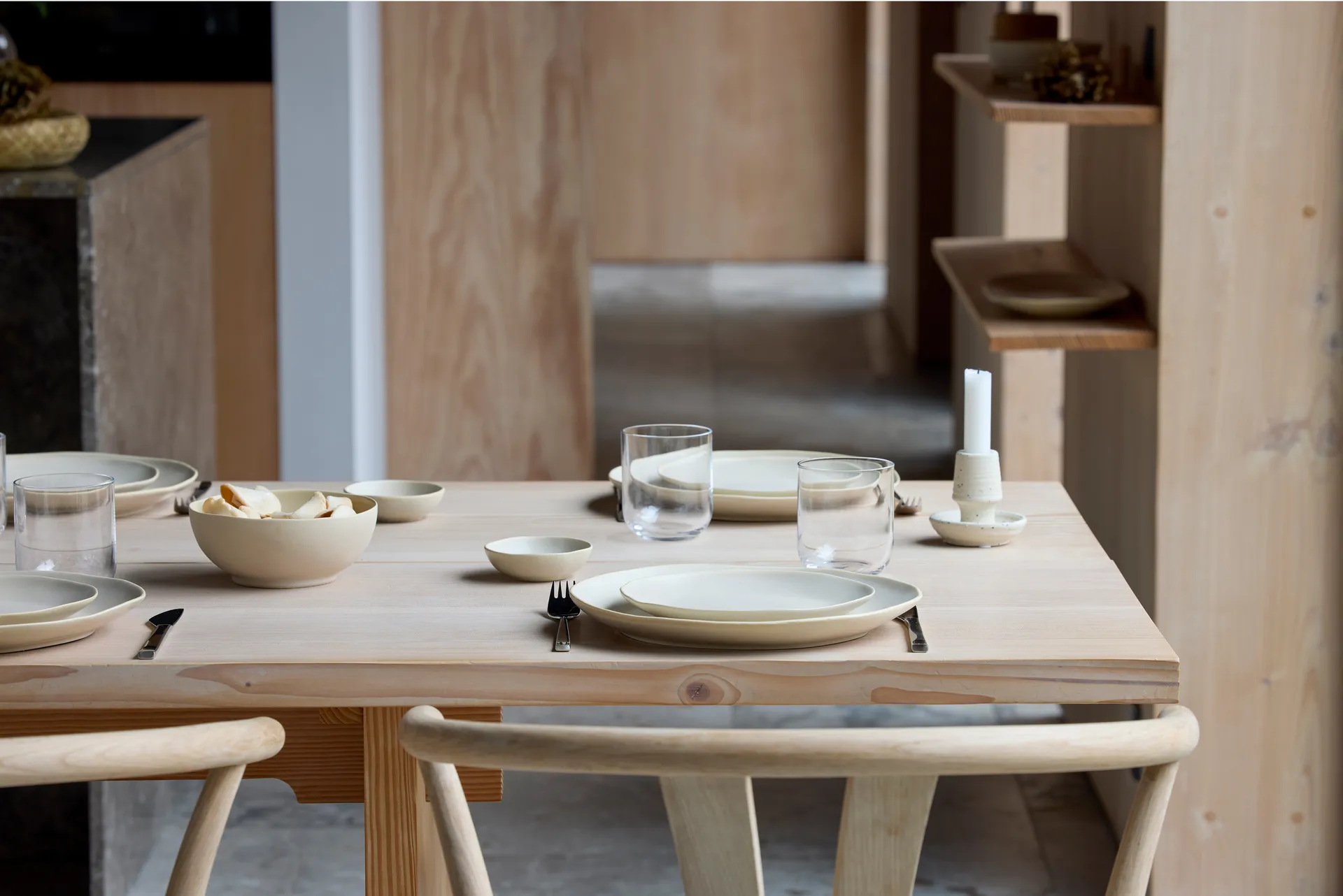 Shoku πιάτο Ø27 εκ., Beige Villa Collection