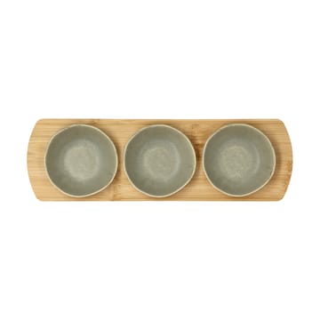 Shoku δίσκος από μπαμπού με 3 μπολ - Pure Green - Villa Collection