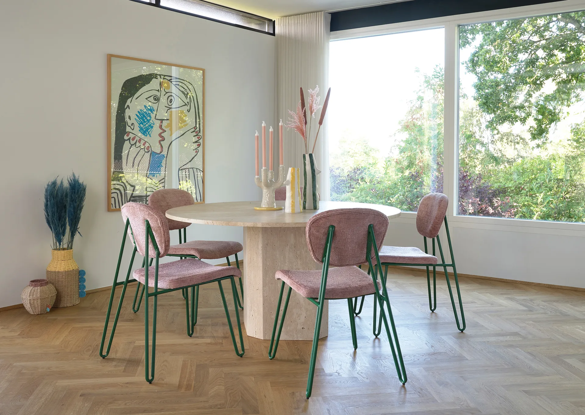 Κηροπήγια, Styles, 19,5x25 εκ, Κίτρινο-λευκό Villa Collection