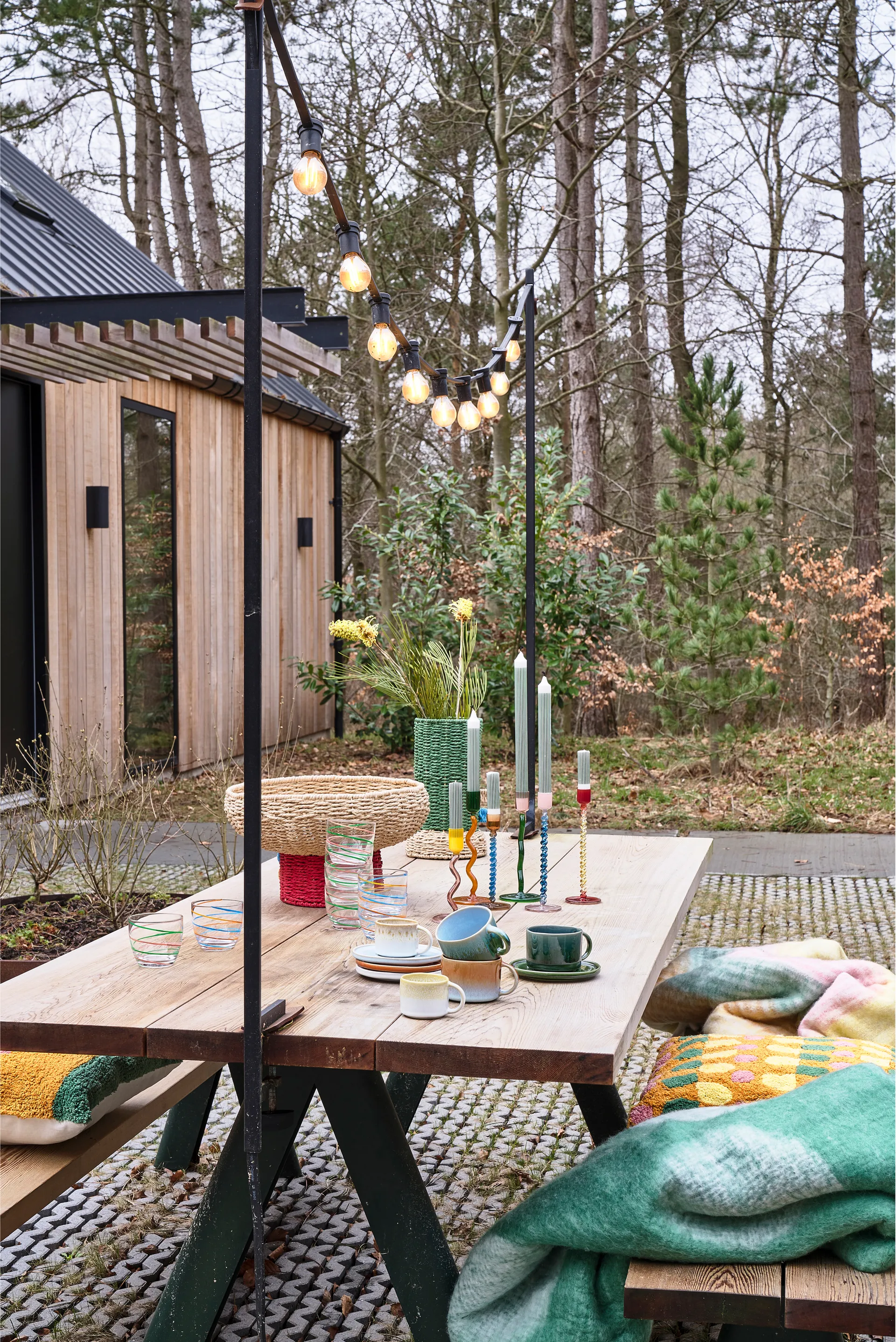 Styles κηροπήγιο 20,3 cm, Blue-pink Villa Collection