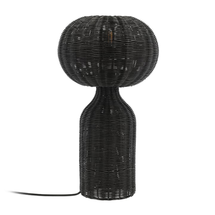 Επιτραπέζιο φωτιστικό, Werna, ρατάν Ø30 εκ - Μαύρο - Villa Collection